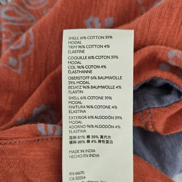 FREE PEOPLE WTF dusk to dawn tee top Sz XS - Picture 8 of 8